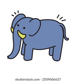 Animal Doodle Ilustración - Elefante