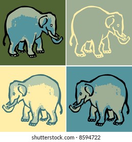 Tierzeichnung - Elefant