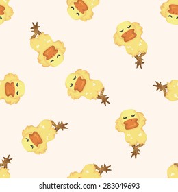 animal duck cartoon ,seamless pattern