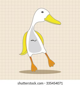 animal duck cartoon theme elements