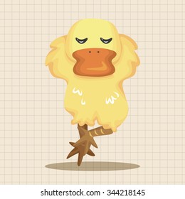 animal duck cartoon theme elements