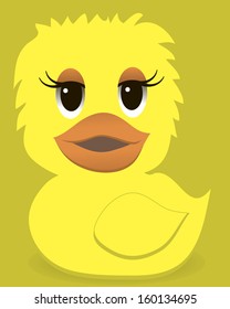 Animal  duck with a color