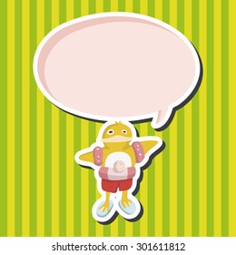 animal duck summer cartoon theme elements