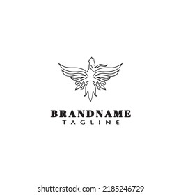 animal eagle logo template icon modern vector illustration