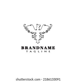 animal eagle logo template icon modern vector illustration