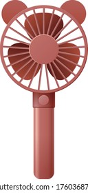 animal ears portable fan (bear)