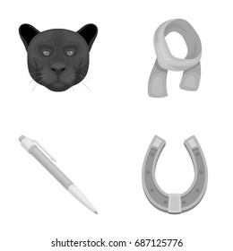 animal, Education and other monochrome icon in cartoon style. clothing, racecourse icons in set collection.
