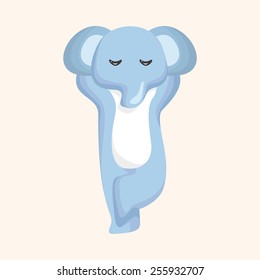 animal elephant cartoon theme elements