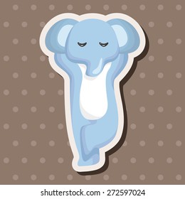 animal elephant cartoon theme elements