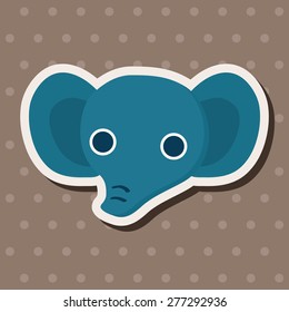 animal elephant cartoon theme elements