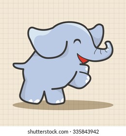 animal elephant cartoon theme elements