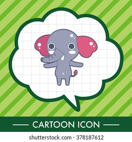 animal elephant cartoon theme elements