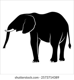 Animal Elephant silhouette vector illustration