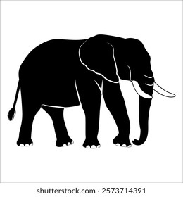 Animal Elephant silhouette vector illustration