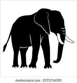 Animal Elephant silhouette vector illustration