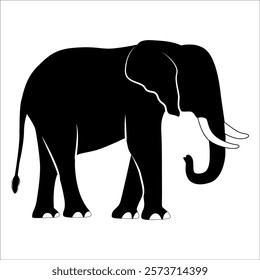 Animal Elephant silhouette vector illustration