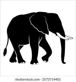 Animal Elephant silhouette vector illustration