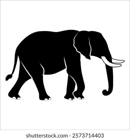 Animal Elephant silhouette vector illustration