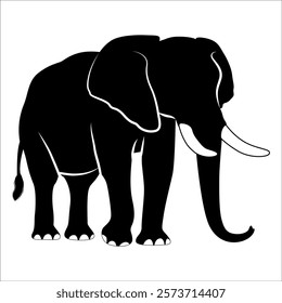 Animal Elephant silhouette vector illustration