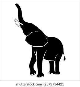 Animal Elephant silhouette vector illustration