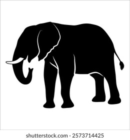 Animal Elephant silhouette vector illustration