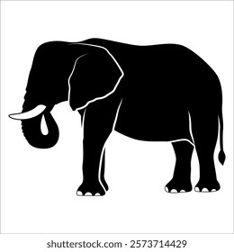 Animal Elephant silhouette vector illustration