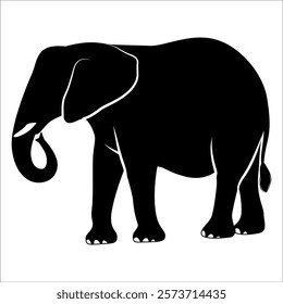 Animal Elephant silhouette vector illustration