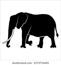 Animal Elephant silhouette vector illustration