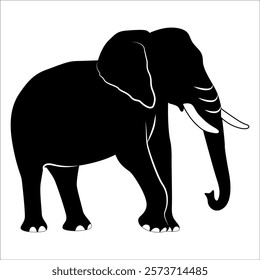 Animal Elephant silhouette vector illustration