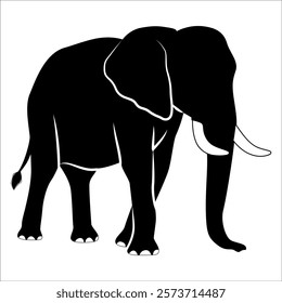 Animal Elephant silhouette vector illustration