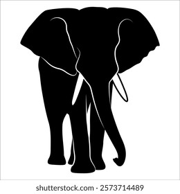 Animal Elephant silhouette vector illustration