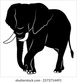 Animal Elephant silhouette vector illustration