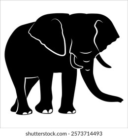 Animal Elephant silhouette vector illustration