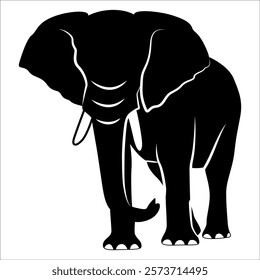 Animal Elephant silhouette vector illustration