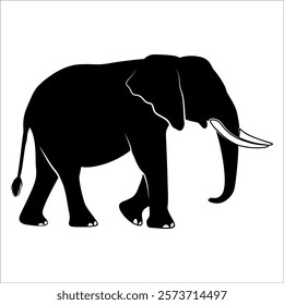 Animal Elephant silhouette vector illustration