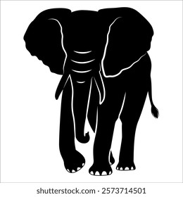 Animal Elephant silhouette vector illustration