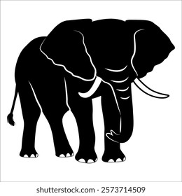 Animal Elephant silhouette vector illustration