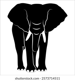 Animal Elephant silhouette vector illustration