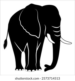 Animal Elephant silhouette vector illustration