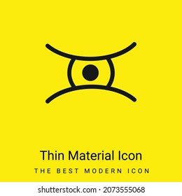 Animal Eye Shape minimal bright yellow material icon