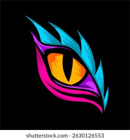 ANIMAL EYE VECTOR WITH A STRONG, ELEGANT CHARACTER, SUITABLE FOR YOUR DAILY BRAND LOGO