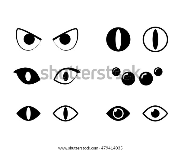 Download Animal Eyes Icons Vector Design 库存矢量图（免版税）479414035