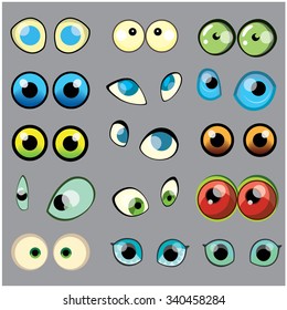 Animal eyes.Cartoon eyes.