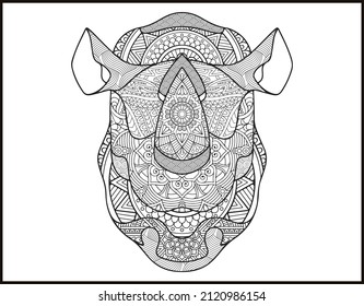 animal face coloring page, face outline, animal mouth coloring