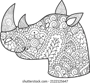 animal face coloring page, face outline, animal mouth coloring