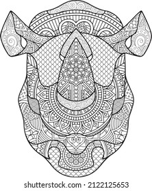 animal face coloring page, face outline, animal mouth coloring