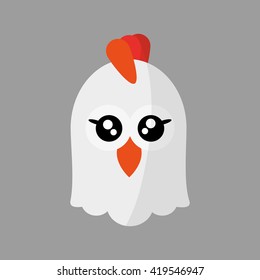 Animal face design. cartoon icon. vector illustration