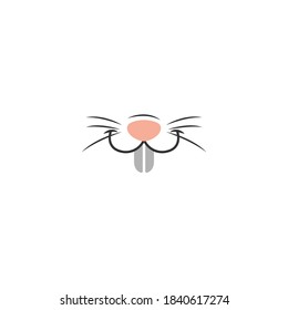 Animal face design icon template