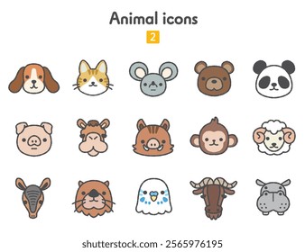 Animal face icon collection 2