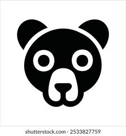 Logótipo do rosto do animal. Coleção de logotipos de animais. Isolado em um fundo branco.